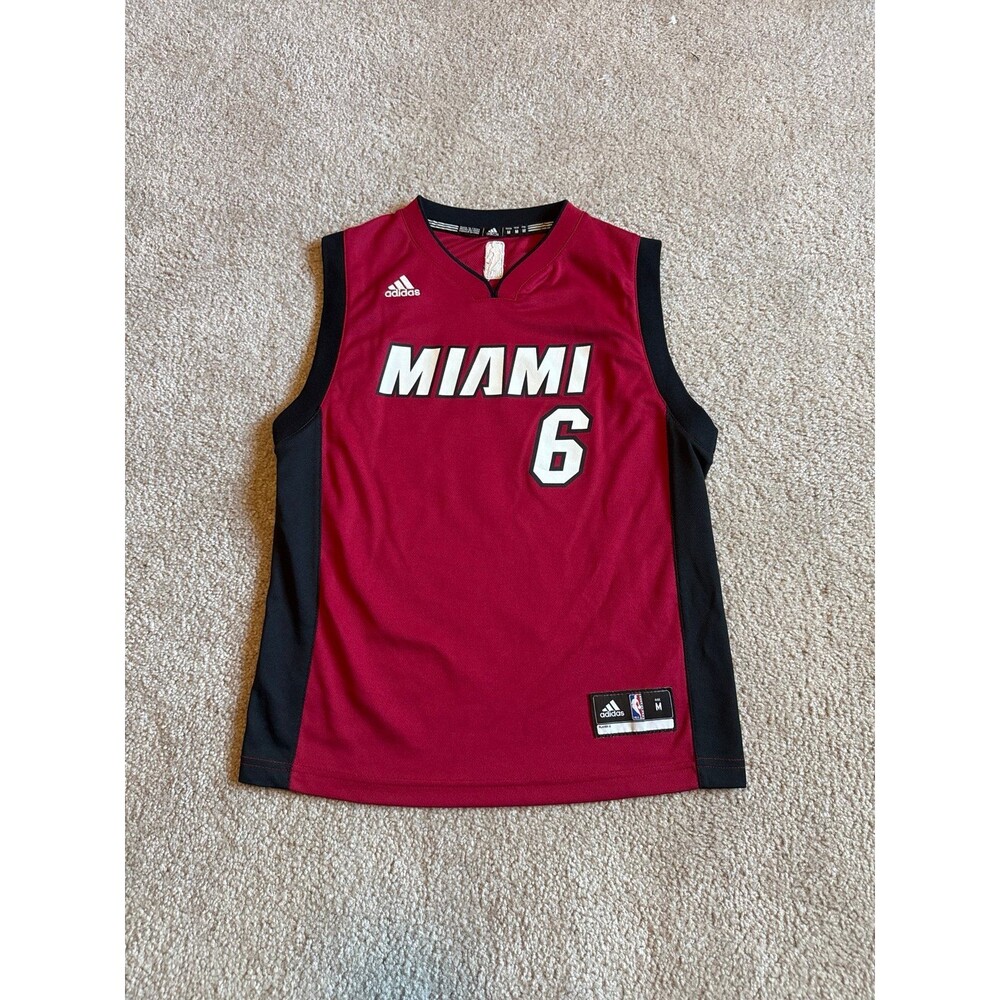 LeBron James Miami Heat Adidas Youth NBA Jersey Size Medium